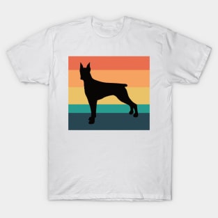 Doberman Pinscher Dog Vintage Sunset T-Shirt